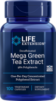 Decaffeinated Mega Green Tea Extract - 100 Vegetarian Capsules