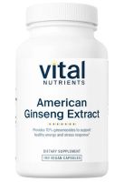 American Ginseng Extract 250 mg - 100 Vegan Capsules