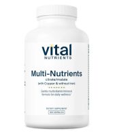 Multi-Nutrients 2 Citrate/Malate Formula (with Copper & without Iron) - 180 Capsules