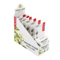 USDA Organic Floss - Vanilla Mint, 55 Yds - 6 pack