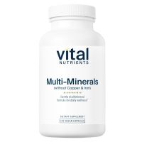 Multi-Minerals Citrate/Malate Formula (No Copper or Iron) - 120 Vegan Capsules